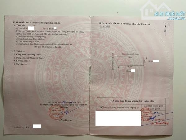 Đất trung tâm quận An Dương, tuyến 2 đường 208 đi thông, lô góc có 102 - 1
