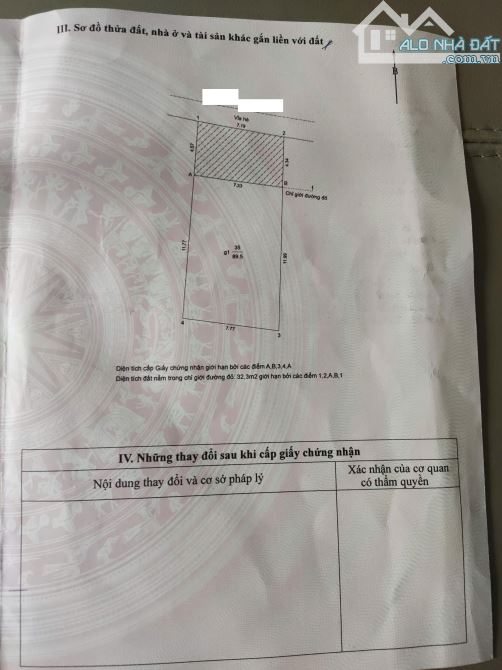 Bán đất thổ cư mặt ngõ 279 Đội Cấn-Phường Ngọc Hà- Ba Đình- Hà Nội 121m2, MT7.2m, vỉa hè - 2