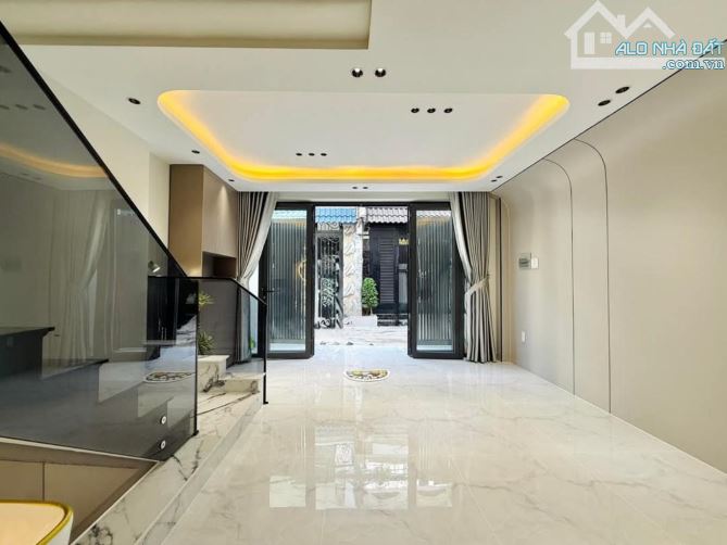Lên SÓNG NHÀ ĐẸP HẺM XE HƠI 1 TRỤC - 4 TẦNG - NỘI THẤT CAO CẤP Phạm Văn Chiêu phường 13 Gì - 4