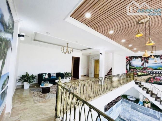 BIỆT THỰ AN SƠN P4 207M2 NGANG 10M, 4 TẦNG 7PN8WC HỒ BƠI, XÔNG HƠI, KARAOKE, VIEW GIÁ 32TỶ - 6