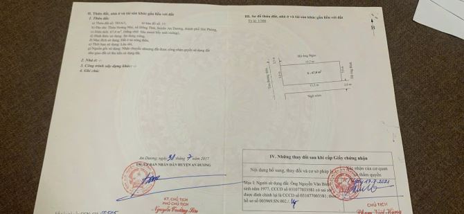 Bán lô góc siêu đẹp 67m2 tại Hoàng Mai, Đồng Thái,An Dương,Hải Phòng