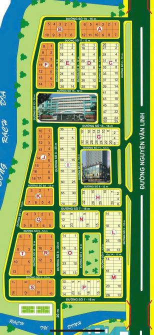 lô H04 khu sadaco Ven sông phường Tân Phong Q7. Dt 5,5x19m