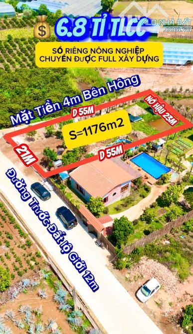 BÁN ĐẤT NÔNG NGHIỆP TÀ NUNG – CHUYỂN ĐỔI XÂY DỰNG, THÍCH HỢP NGHỈ DƯỠNG - 6.8 TỶ