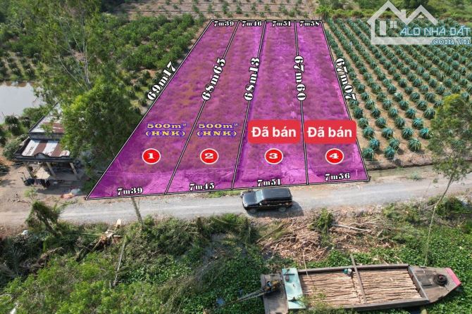 500m2 vườn view kênh lớn được lên thổ Bình Đức_ Bến Lức_ Long An  599 triệu rẻ