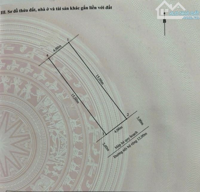 60m2 đất TĐC Lê Hồng Phong gần Phượng Chi - Đông Nam - Đường 12m - 1