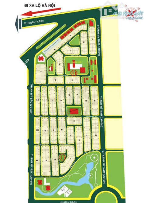 Bán đất mặt đường Phạm Thận Duật phường TM.Lợi Quận 2 cũ nền 47 (100m2) 150 tr/m2 - 1
