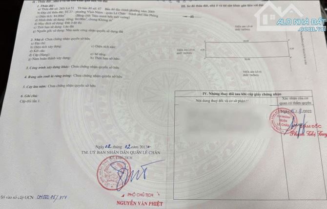 Bán đất Khu 4 Vĩnh Niệm, cạnh VinMec, 84m, tuyến 2, Giá 5 tỉ - 3