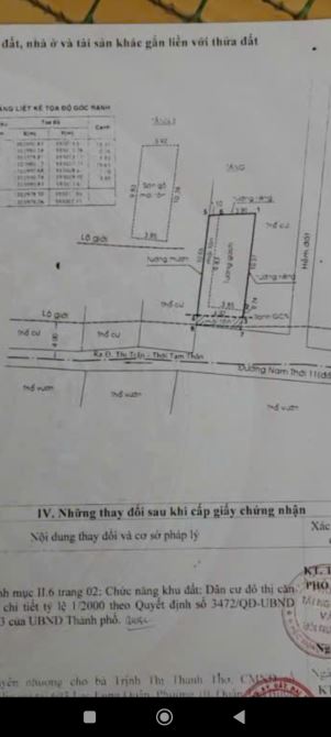 Bán nhà 4.4*13m . 3 phòng ngủ.liên xã Thị Trấn Hóc Môn.
