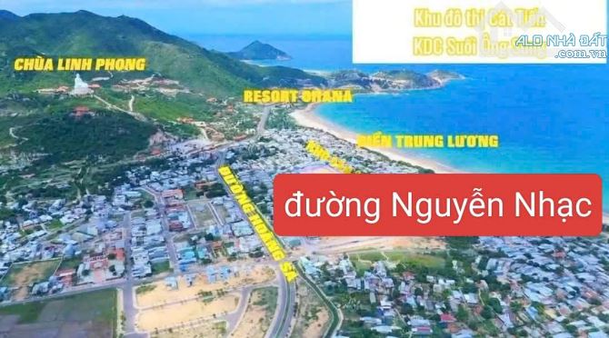 Bán lô đất đắc địa nhất, vip nhất cát tiến: mặt tiền đường nguyễn nhạc. Diện tích 200m2.