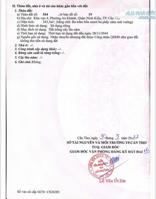 Bán 456 m2  đất có nhà đường Nguyễn Văn Linh - 1