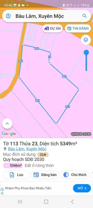 BÁN VƯỜN FULL HỒNG DT 5300M2 , ĐƯỜNG NHỰA THÔNG, KHU DÂN CƯ,CÁCH VÒNG XOAY CHỢ BẦU LÂM 1KM - 2