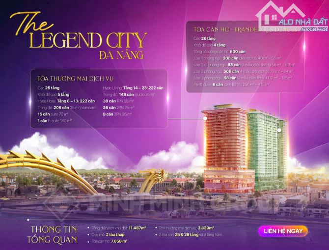 Nhận thông tin căn hộ cầu rồng Legend City Đà Nẵng sắp mở bán - 2