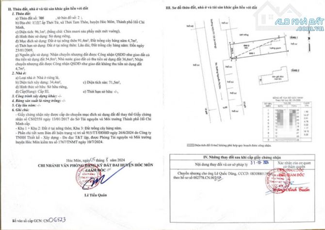 ✅⏩BÁN NHÀ LẦU 100M SHR 1/NGUYỄN THỊ SÁU , XÃ THỚI TAM THÔN , HÓC MÔN - 4