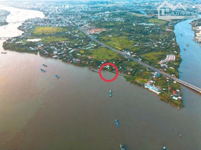 Bán gấp đất 700m2 mặt tièn view sông P.Hiệp Hòa, Shr thổ cư, ô tô, gần cầu an hảo, 5ty9 TL