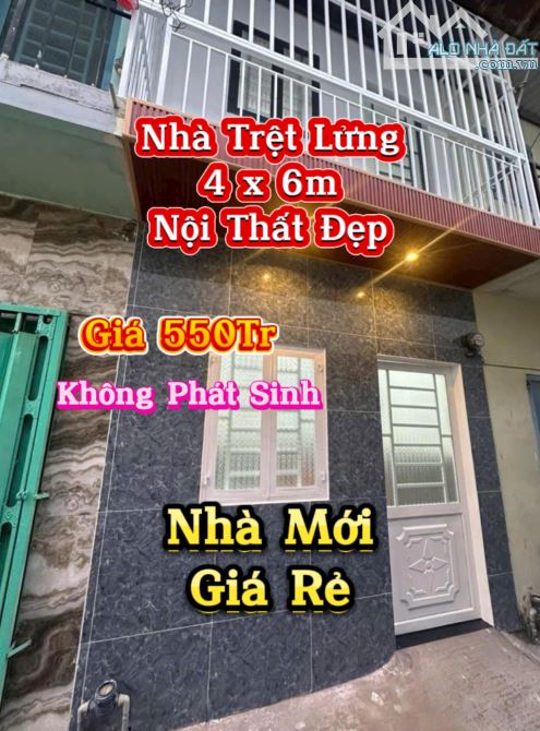 Nhà Xinh 1 Trệt Lửng Đẹp 4 x 6m, 2 phòng ngủ full Nội Thất đẹp. Đường xe ÔTô. Giá Rẻ 550Tr