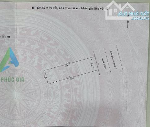 BÁN NHÀ MẶT TIỀN 1 TẦNG ĐƯỜNG AN THƯỢNG 17, DT 60m2, GÍA TỐT 7TỶ5