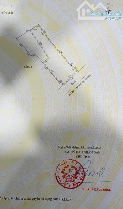 Cần Bán đất đường Trưng Nữ Vương- Hải Châu- Đà Nẵng, ngang 7,5 dt: 201m2(nở hậu), giá tốt - 1