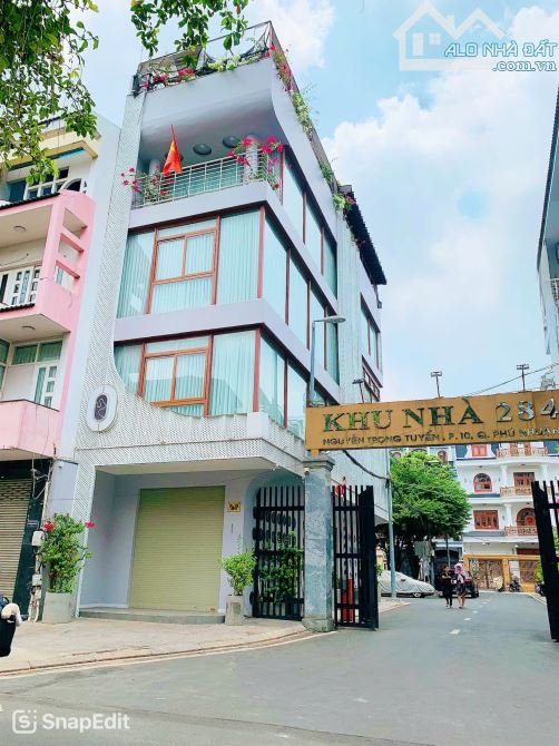Bán Nhà Góc 2MT Nguyễn Trọng Tuyển P.10 Q.PN (5x17m 76m2) 5tầng Thang Máy 35 tỷ TL - 1