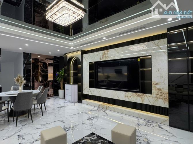 Bán nhà Nguyễn Sơn, Long Biên DT 55M2, 8 Tầng, MT5M , Gara, thang máy, Full nội thất đẹp. - 2