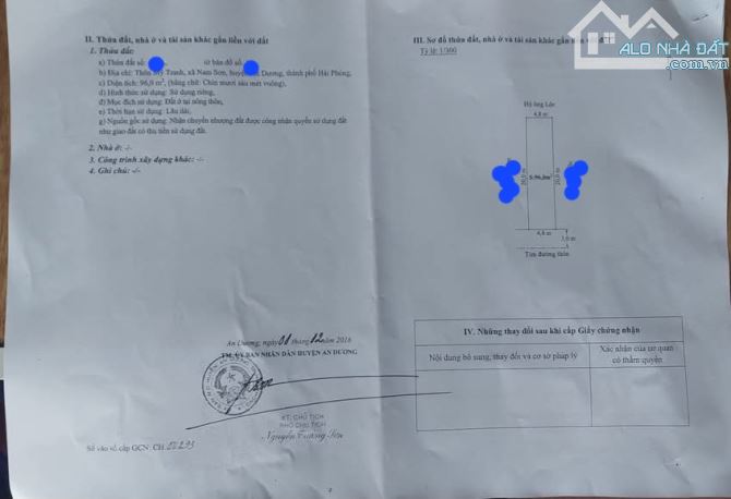 Bán lô đất mặt đường Trương Văn Lực, Mỹ Tranh, Nam Sơn giá có 2,x tỷ - 3