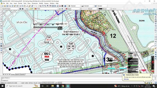 Bán đất đẹp tại xã Kiêu Kỵ,Gia Lâm,Hà Nội - Vị trí đẹp, view thoáng - DT50m2,Mt4.2mm - 3