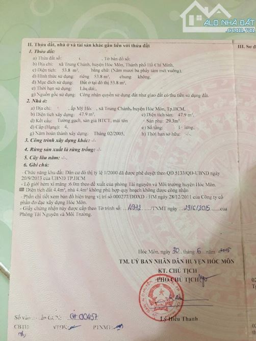 Chú 6 Cần Bán Gấp Nhà 53m2 Đường Đồng Tâm, Trung Chánh, Hóc Môn giá 680 Triệu - 4