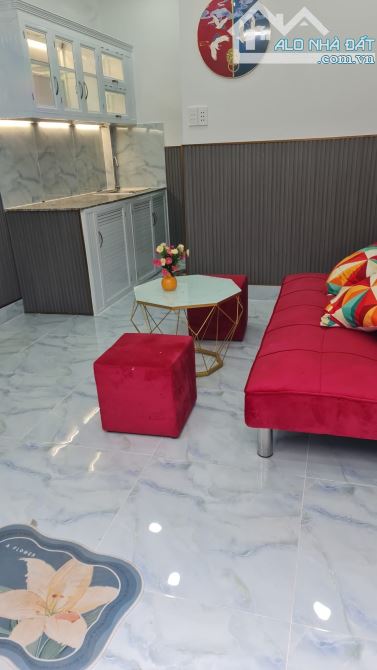 Nhà Xinh 1 Trệt Lửng Đẹp 4 x 6m, 2 phòng ngủ full Nội Thất đẹp. Đường xe ÔTô. Giá Rẻ 550Tr - 4