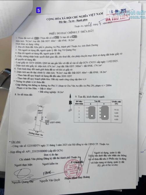 đất siêu rẻ 2,05 tỷ 66.2m2 MT An Phú 31, gần vòng xoay An Phú 500m, p.An Phú - 5