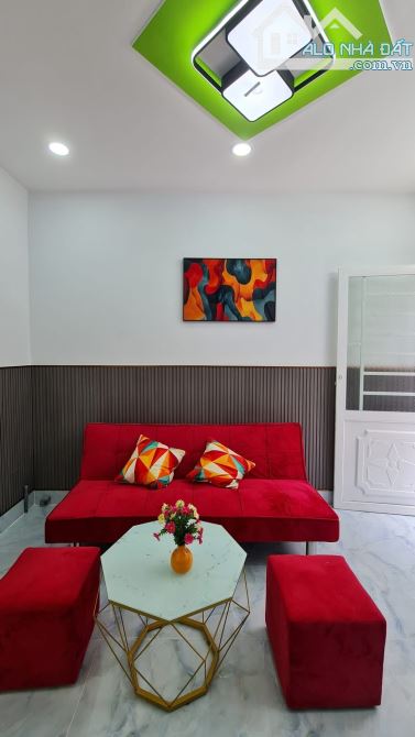 Nhà Xinh 1 Trệt Lửng Đẹp 4 x 6m, 2 phòng ngủ full Nội Thất đẹp. Đường xe ÔTô. Giá Rẻ 550Tr - 5