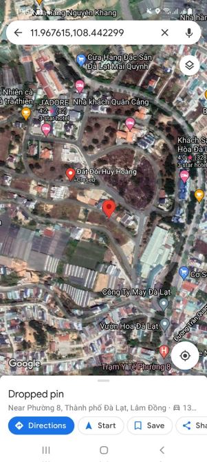 Bán lô đất B đồi Huy Hoàng P8 Đà Lạt