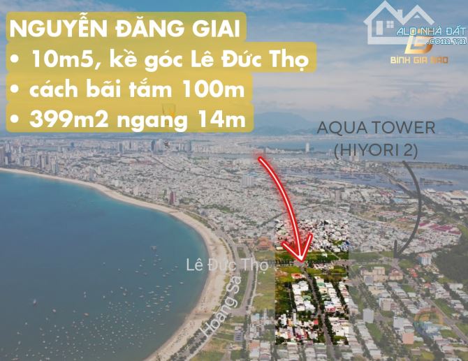 Nguyễn Đăng Giai, kề góc Lê Đức Thọ, đầu tuyến Sơn Trà