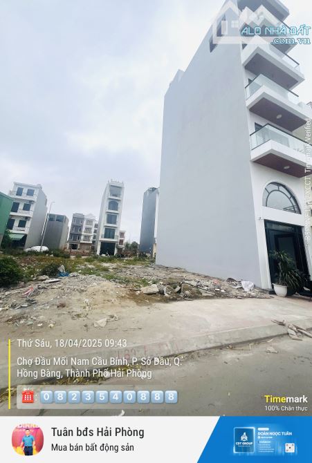 Bán đất tdc Kiến Thiết, Hồng Bàng view trung tâm chỉ hơn 70 tr/m. - 2