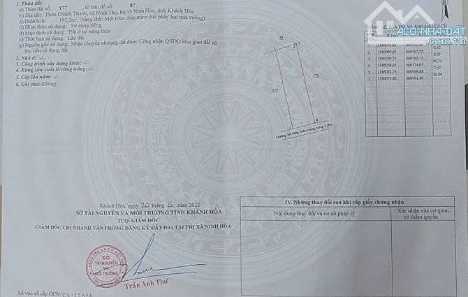 Cơ hội đầu tư đất tại xã Ninh Thọ, THỊ XÃ NINH HÒA cách biển Dốc Lếch 4km - 3