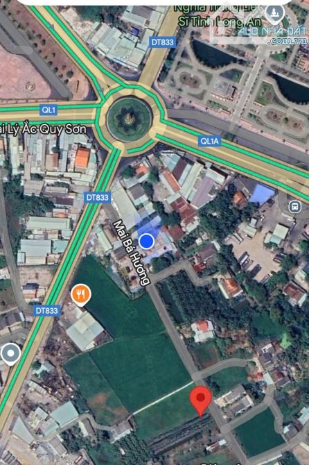 1 công đất Mt đường Mai Bá Hương, gần vòng xoay lớn P5 TP Tân An, Long An - 3