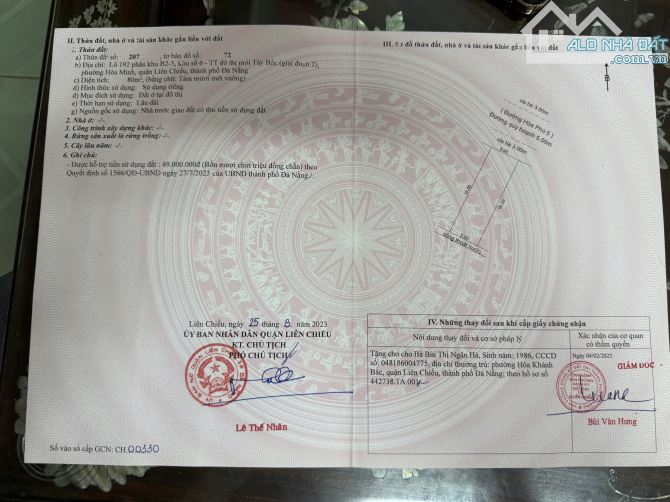 Bán Đất Hoà Phú 5 Sạch Đẹp Hoà Minh - Liên Chiểu - 3