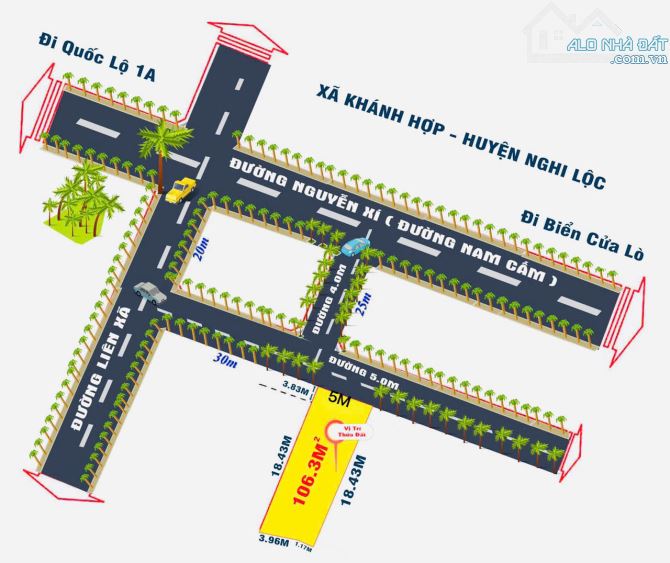 bán lô đất xã Khánh Hợp lối 2 đường Nguyễn Xí - 3