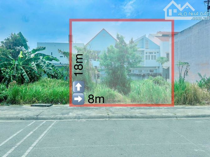 Giá 5,5 tỷ. Bán lô đất biệt thự Bửu Long cs5 Lạc Hồng. Biên Hoà. 8x18m. Đường 8m.