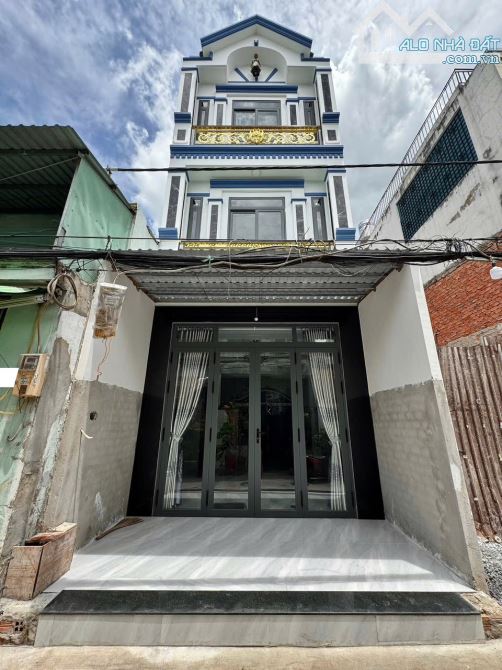 ✨ 4 TẦNG 45M2 (Ngang 4M x Dài 11.5M) SÁT CHỢ GÒ XOÀI, HẺM 6M THÔNG XE HƠI NGỦ NHÀ - 5,7 TỶ
