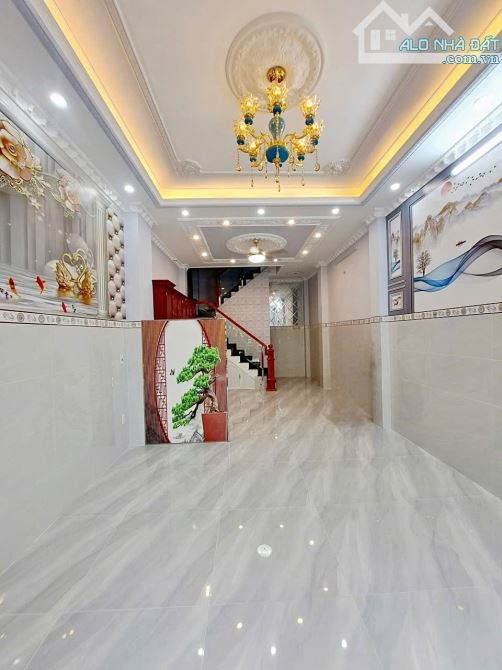 ✨ 4 TẦNG 45M2 (Ngang 4M x Dài 11.5M) SÁT CHỢ GÒ XOÀI, HẺM 6M THÔNG XE HƠI NGỦ NHÀ - 5,7 TỶ - 13