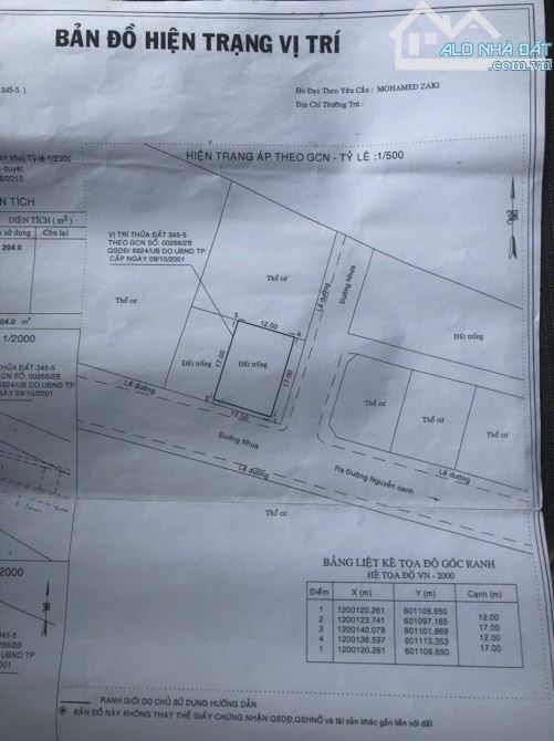 GÒ VẤP, LÔ ĐẤT BIỆT THỰ GÓC 2MT NGUYỄN OANH, DT 12x17m, CHỈ 30 TỶ - 2