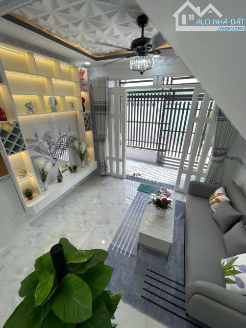 BÁN NHÀ 3 TẦNG NHÀ MỚI HẺM XE HƠI TẶNG NỘI THẤT VÀO - 2