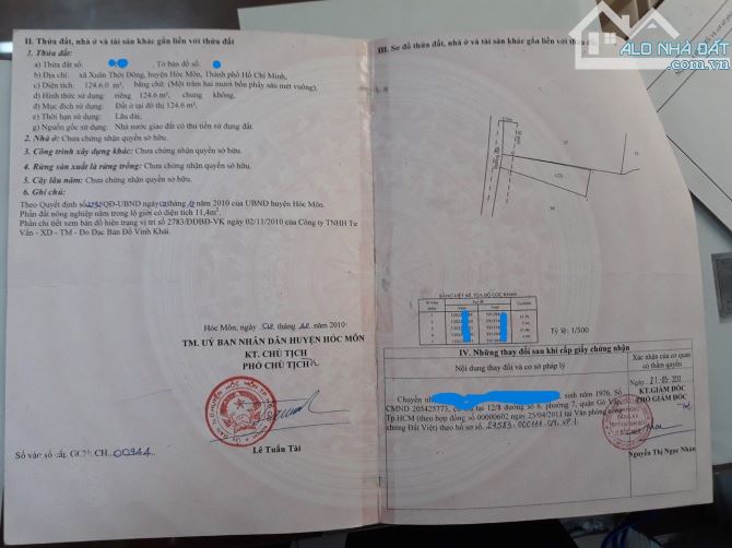 Bán đất nở hậu 7m tại Nguyễn Thị Sóc, Xuân Thới Đông, Hóc Môn, 1,75 tỷ, 124m2, Chính chủ - 3
