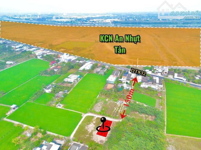 Cần bán 2 lô đất full thổ liền kề nhau    - DT : 5x26 . 130m2   - đối diện kcn an nhựt tân - 5