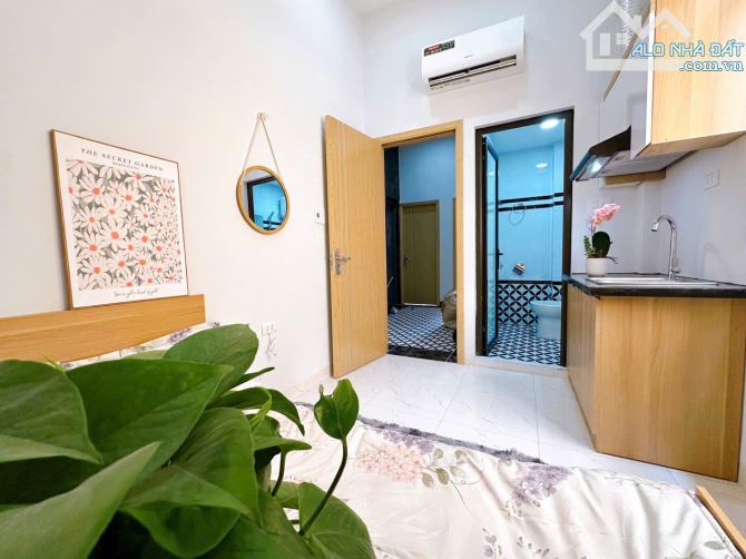 Cho Thuê CCMN 43 Trung Kính Cầu Giấy 25m2 Studio Gác Xép Thang Máy Ban Công Cửa Sổ Gần Chợ - 8
