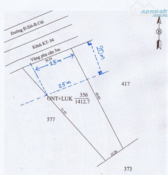 1,300m2 + 100 ONT đất mặt tiền đường Đất Sét - Bến Củi DT 789B - 2