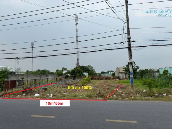 Bán đất MT đường Nguyễn Kim Cương, xã Tân Thạnh Đông Củ Chi, 10x55, 587m², TC 550m² 7.7 tỷ