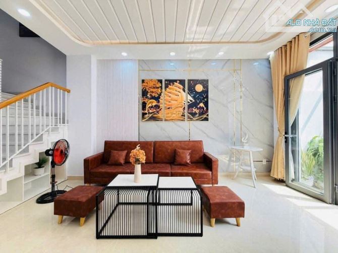 Bán nhà Phường 12 gò vấp, Chỉ 1 căn, 4x14m, 4 tầng, mới keng, hẻm ô tô, 6.x tỷ - 1