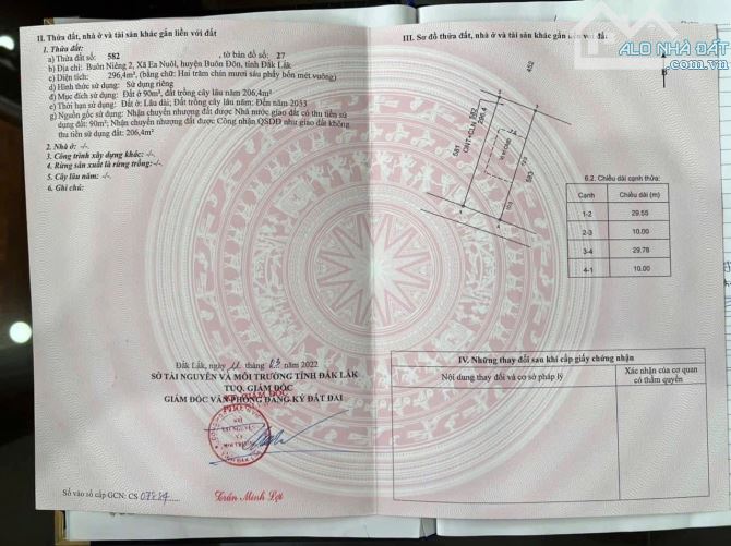 Bán lô đất buôn Niêng 2 xã Ea Noul gần KDL Tro Bưh Buôn Đôn - 3