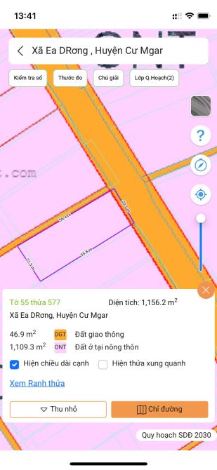 Góc 2 mặt tiền 20 x 55 trục chính Liên xã gần ủy ban KCN Phú Xuân - 2