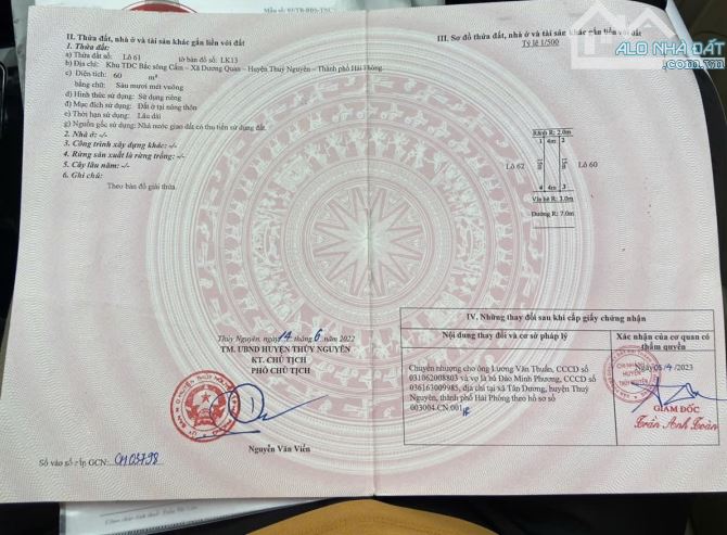 EM CHÍNH CHỦ bán 2lô hướng Nam LK13 TĐC Áp Tràn không lỗi, KĐT Bắc Sông Cấm,TP.Thủy Nguyên - 5